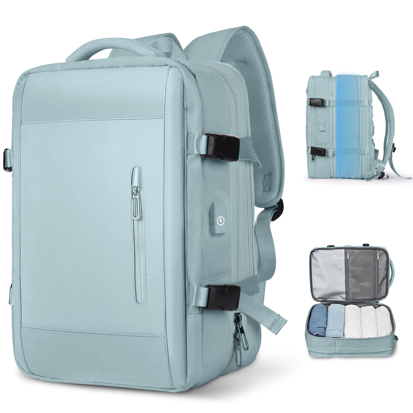 Business Travel Backpack for Men Expandable Water Resistant Backpack w - Brand Detail