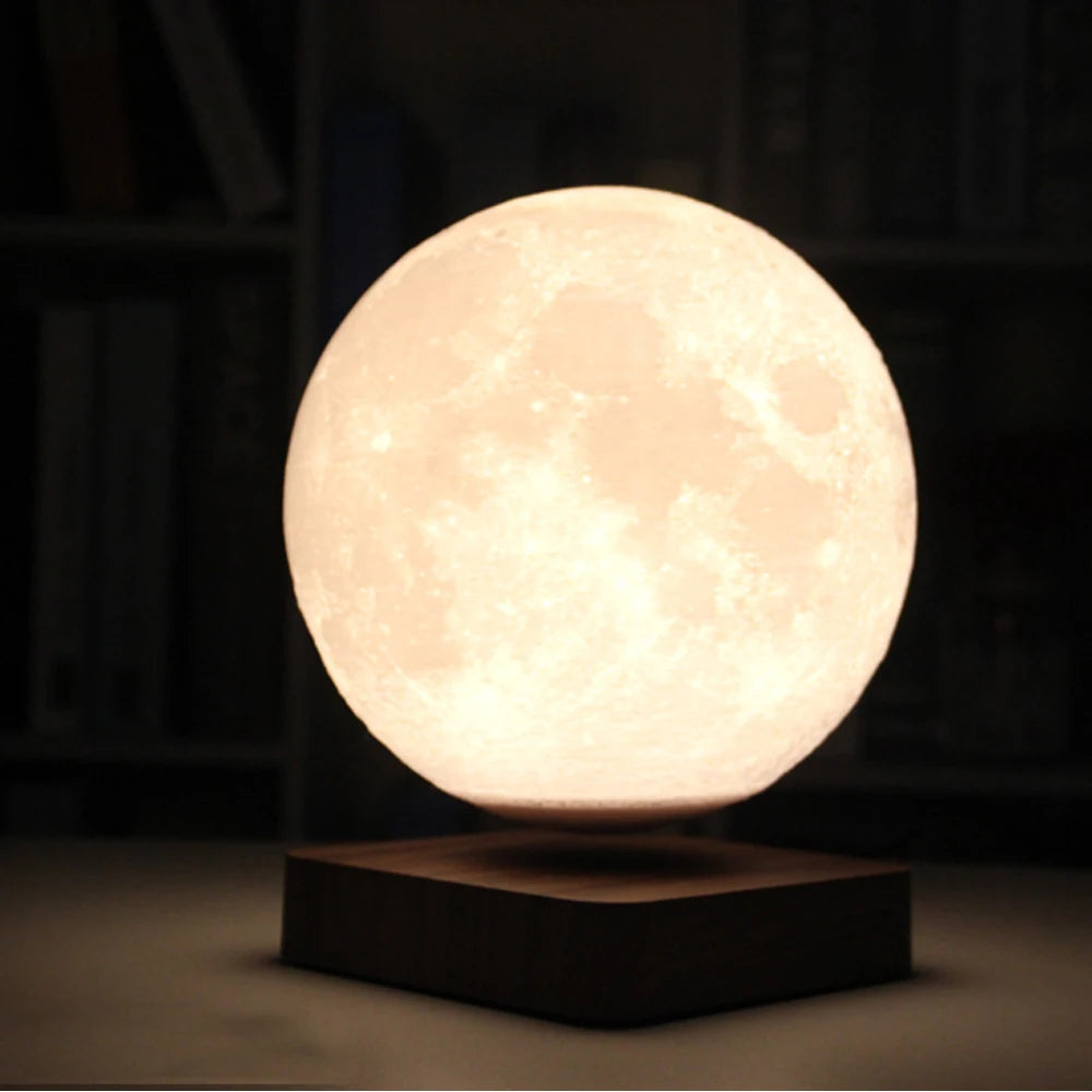 Moon Lamp Creative 3D Magnetic Levitation LED Night Light Ro...