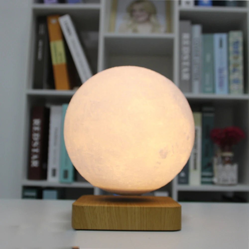 Moon Lamp Creative 3D Magnetic Levitation LED Night Light Ro...
