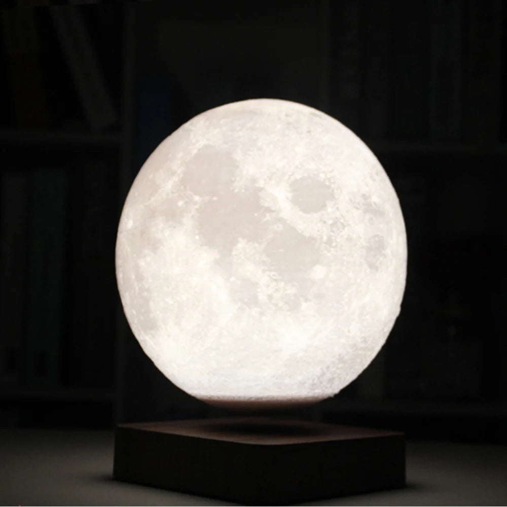 Moon Lamp Creative 3D Magnetic Levitation LED Night Light Ro...