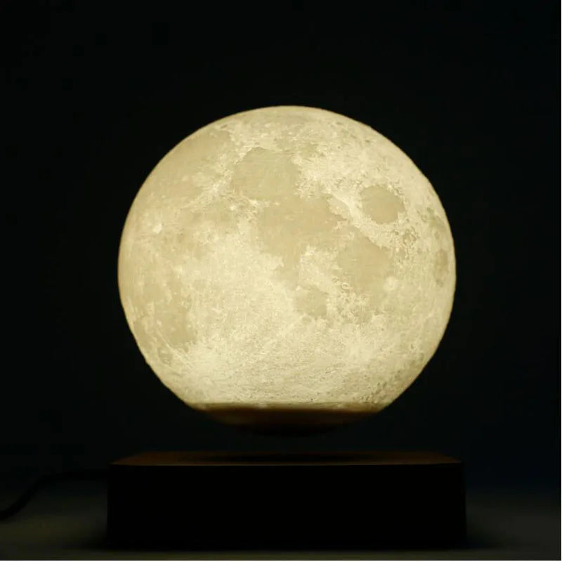 Moon Lamp Creative 3D Magnetic Levitation LED Night Light Ro...
