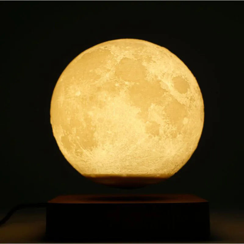 Moon Lamp Creative 3D Magnetic Levitation LED Night Light Ro...