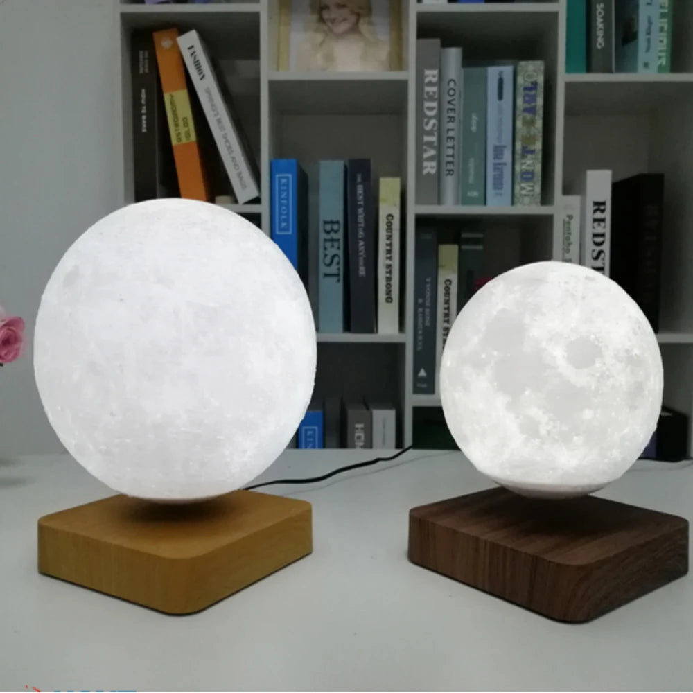 Moon Lamp Creative 3D Magnetic Levitation LED Night Light Ro...