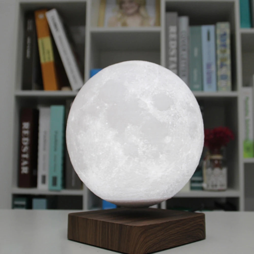 Moon Lamp Creative 3D Magnetic Levitation LED Night Light Ro...