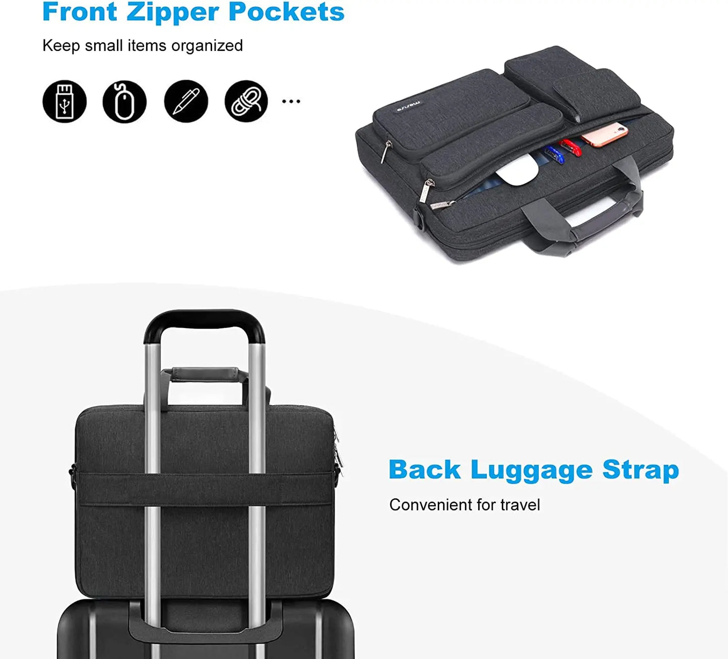 Laptop Bag 13.3 14 15 16 17.3 inch Shoulder HandBag for Macbook Air Pro M1 M2 M3 - View 18