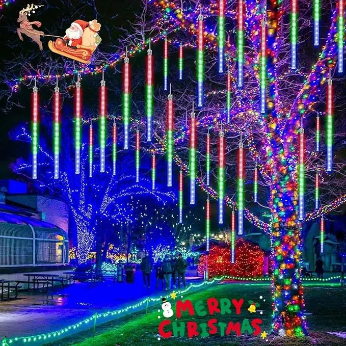 Christmas Meteor Shower Rain Light Outdoor Snowfall Light 12 Inches 8 - Alternative Angle