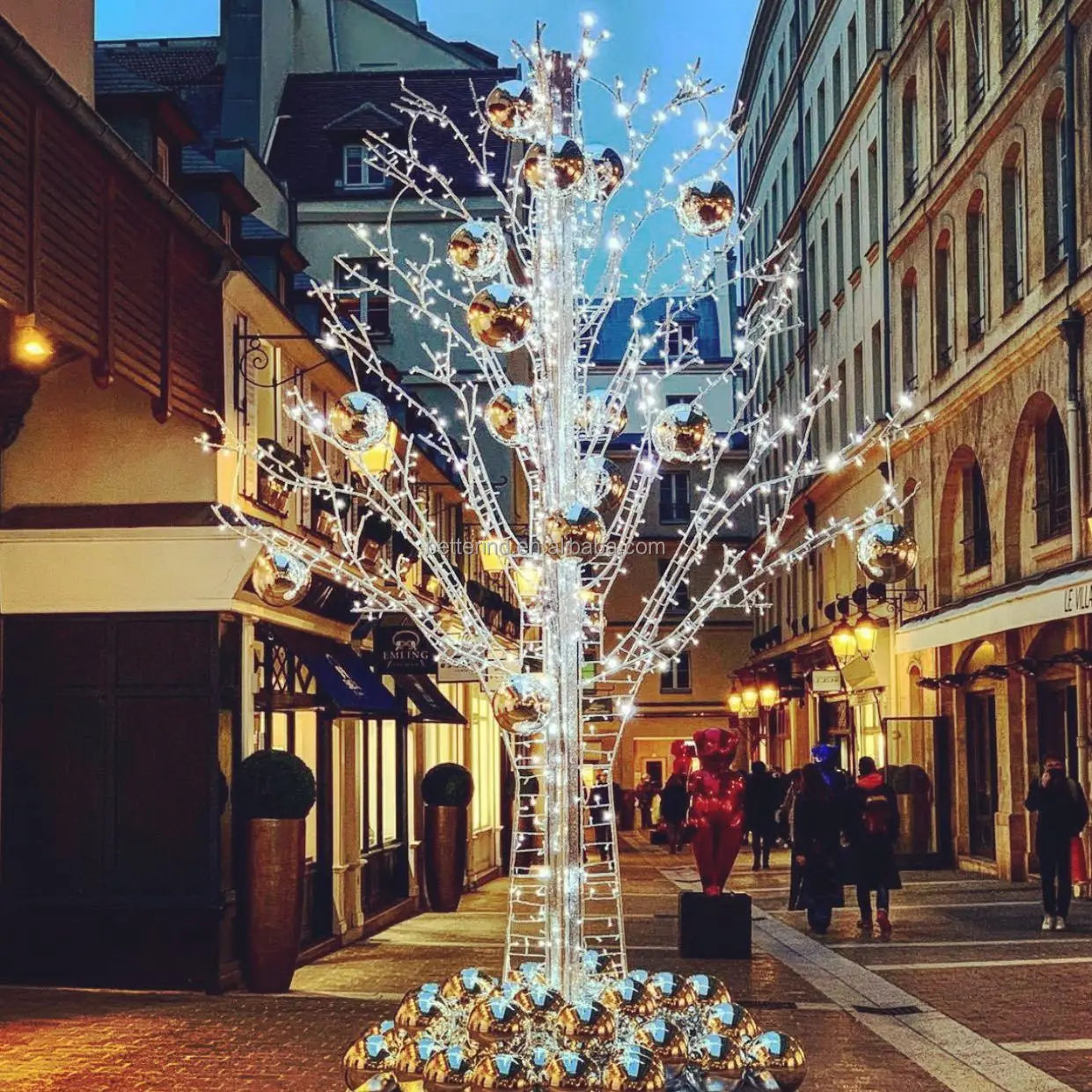 Christmas Holiday Street Decoration Fancy LED Christmas Tree Motif Lig - Interior View