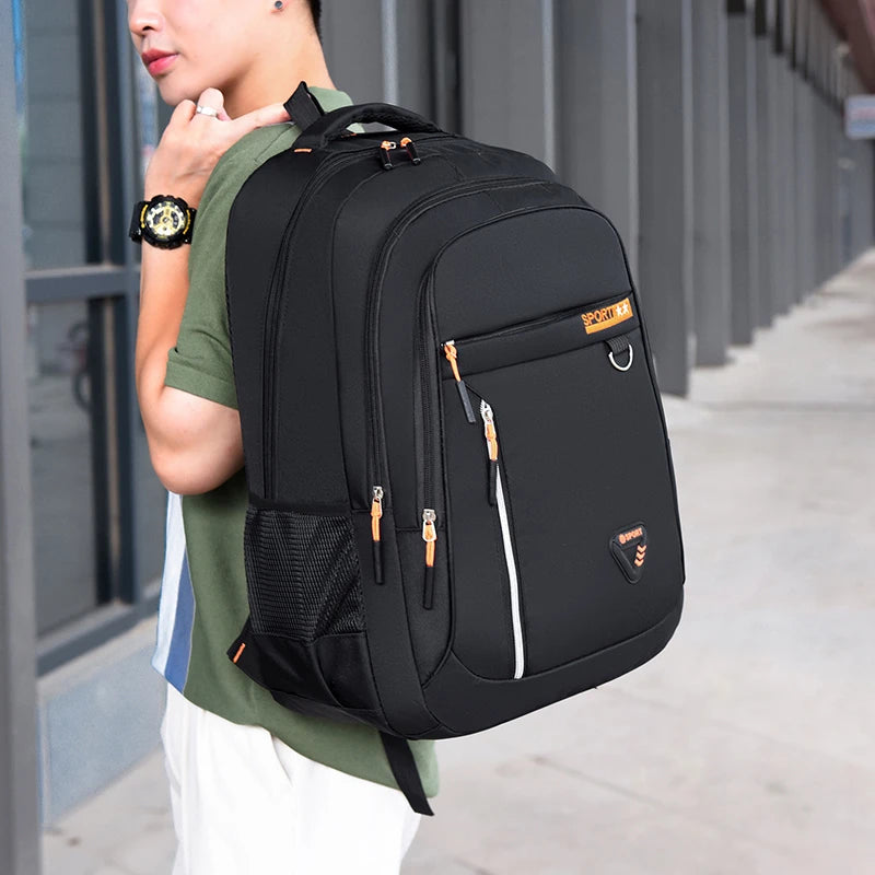 Minimalist Large Capacity Backpacks Men's Waterproof Oxford Commute School Backp - View 8
