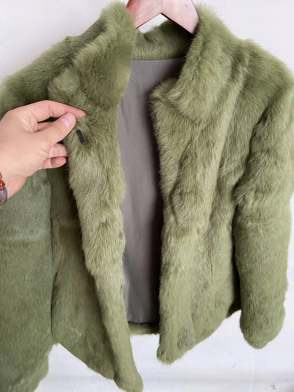 Fancy Rani Natural Rabbit Fur Coat Women Winter Jacket Real Leather And Fur Wome - View 38