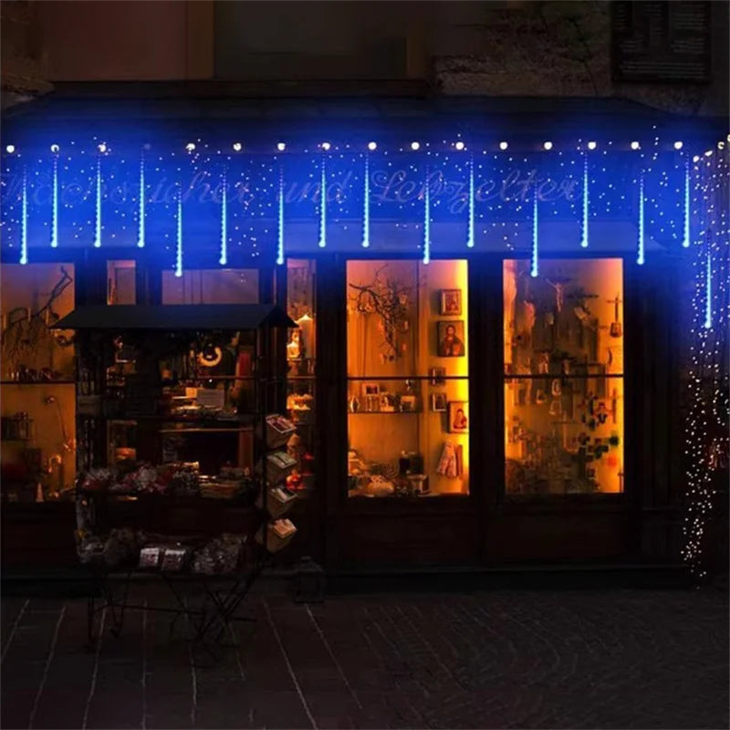 Christmas LED Meteor Garland Festoon Holiday Strip Light Outdoor Water - Pattern Detail