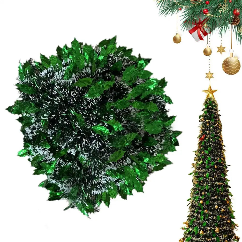 Christmas Tree 5 Ft Festival Ornament Faux Foldable Christmas Tree Chr - Usage View