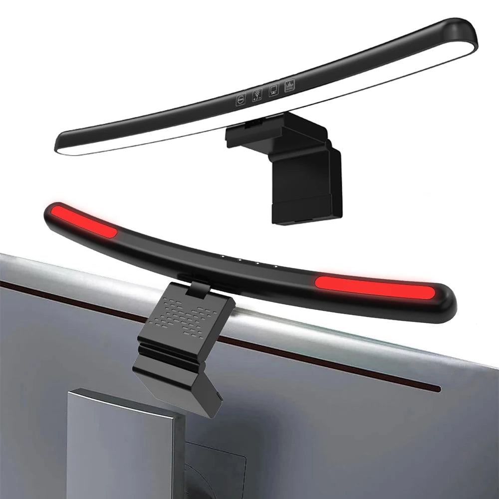Curved Screen Hanging Light Bar RGB Desktop Background Atmosphere Lamp 3-Color E - Main View