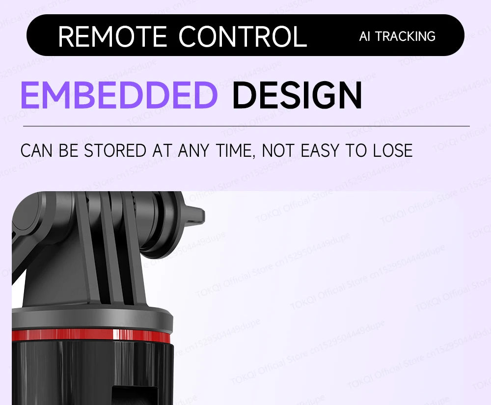 AI Tracking Deskpot Gimbal Tripod with Extendable Selfie Stick for Mob - View 29