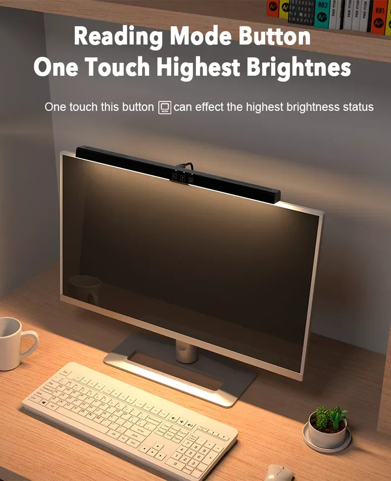 Curved Screen Hanging Light Bar RGB Desktop Background Atmosphere Lamp 3-Color E - View 13