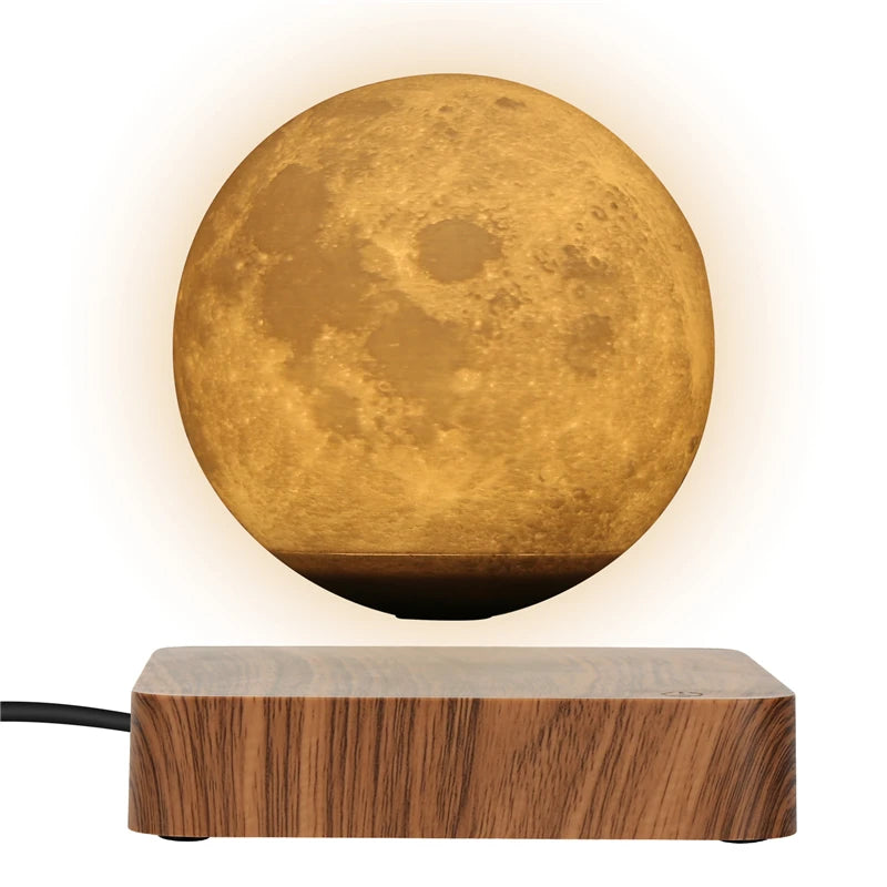 Moon Lamp Creative 3D Magnetic Levitation LED Night Light Ro...