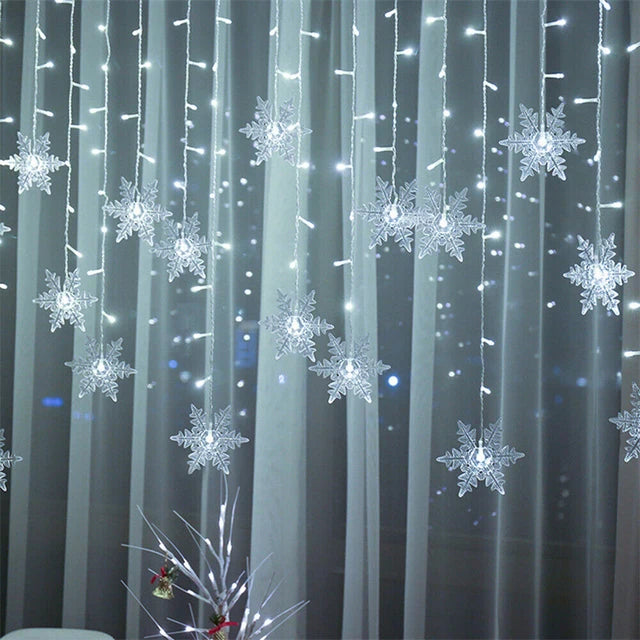 Christmas Light 3.5m Led Snowflake Garland Curtain String Fairy Lights - View 28
