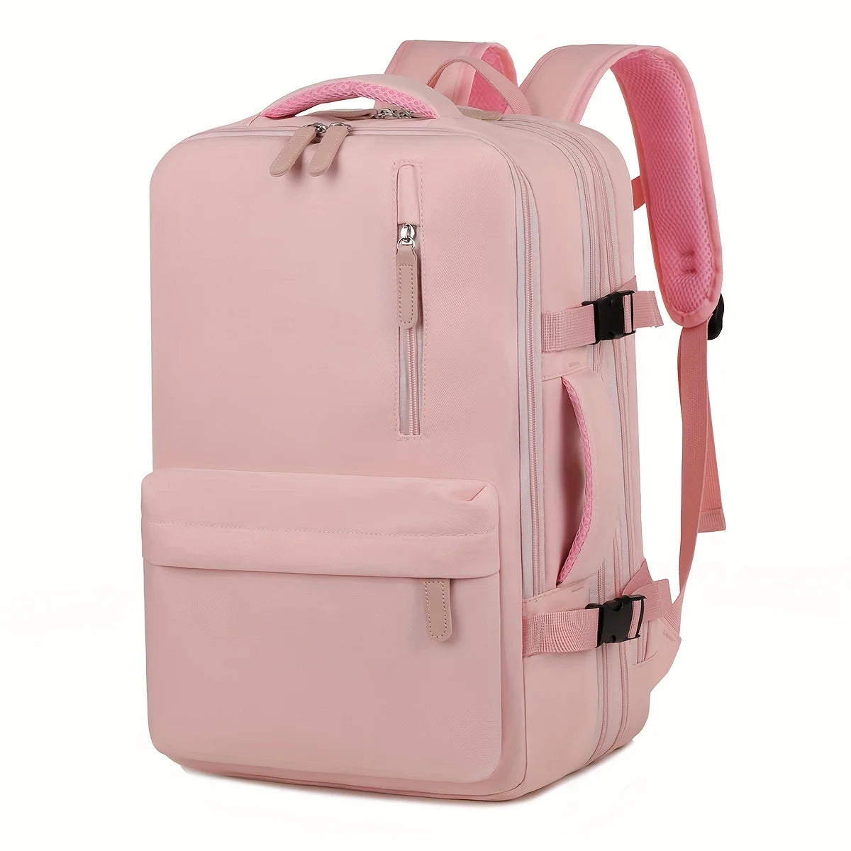 Expandable Backpack Men's Large-Capacity School Bag Business Trip Portable Lugga - View 14