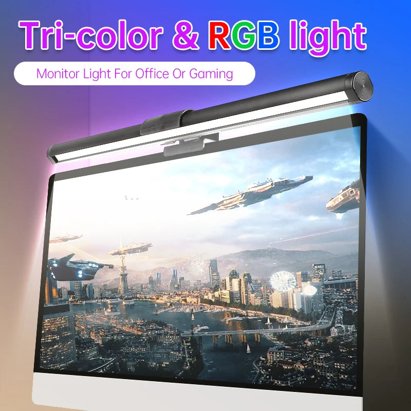 LED Screen Light Bar Monitor For Pc Screen Hanging USB Stepless Dimming RGB Curv - View 35