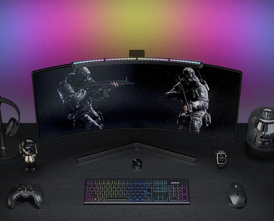 LYMAX Curved Screen Bar Monitor Light With RGB Backlight Screen Hanging Lamp Sma - View 20