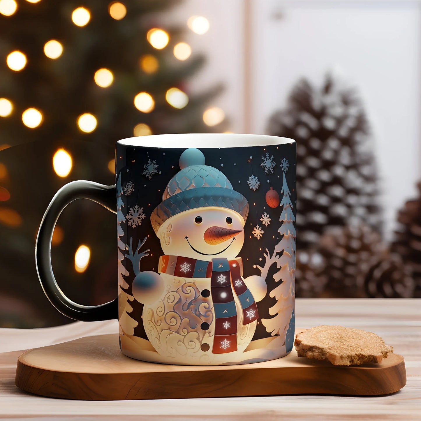 Christmas Color Changing Mug Santa Claus Ceramic Magic Mug Elk Heat Se - Assembly Detail