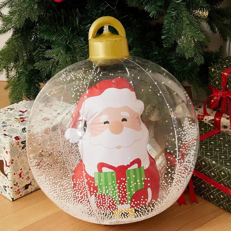2026 Christmas Santa Snowman Balloons Xmas Tree Decorations Outdoor Ho - Pattern Detail