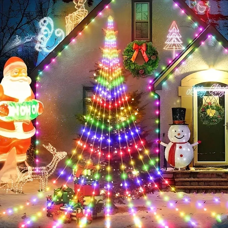 Christmas Tree Decorative Light Strip RGB Starry Light String 180LED D - Interior View