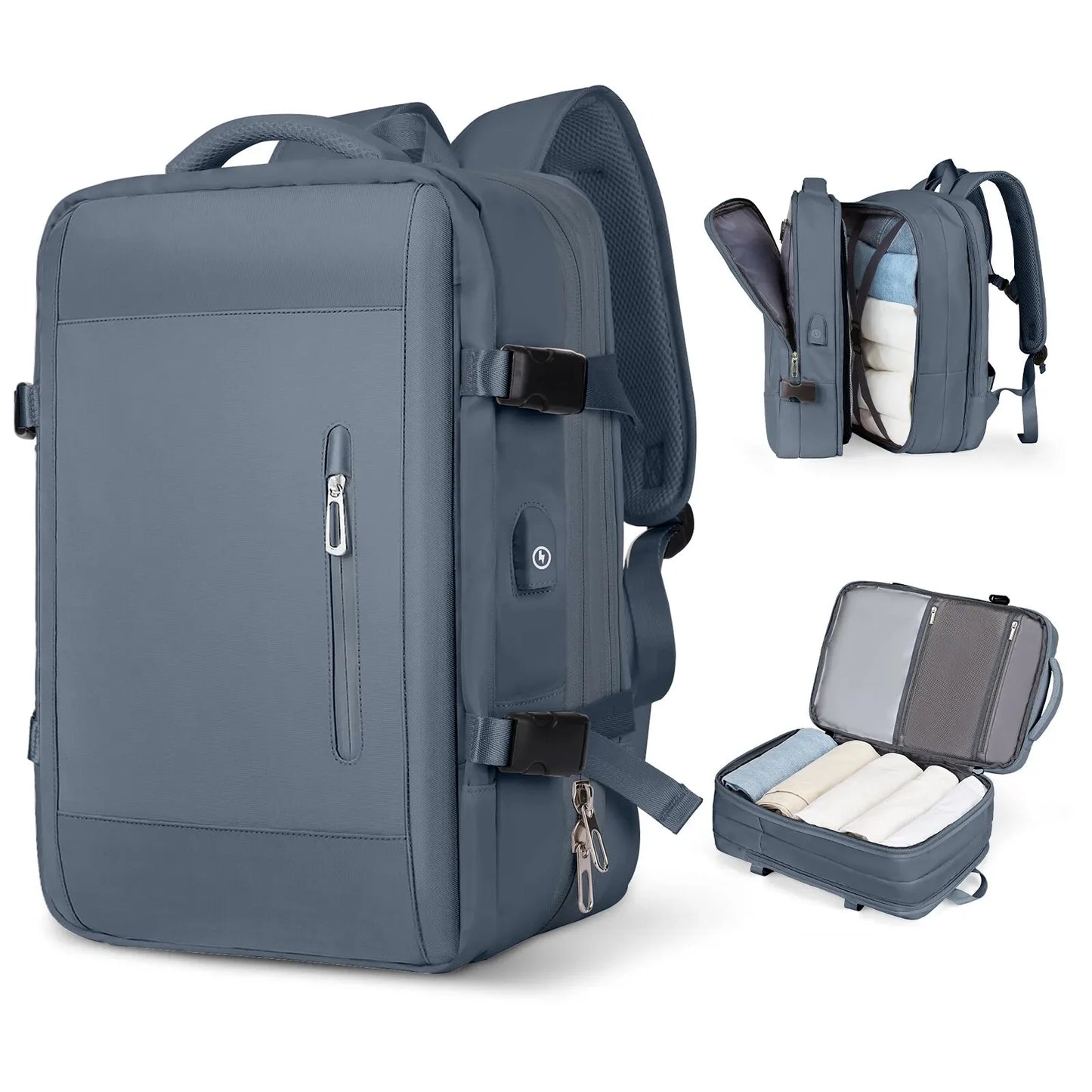 Likros Men Backpack Business Travel Backpack Carry on Waterproof Expandable Back - View 14