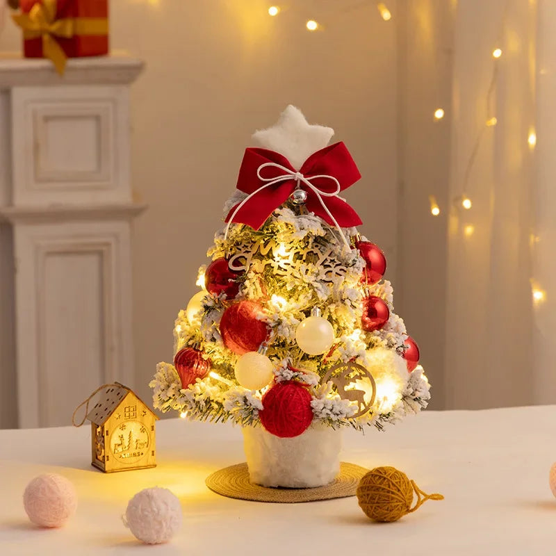 Christmas Tree DIY Set 35cm Xmas Tree with LED Lights Tabletop Ornamen - View 19