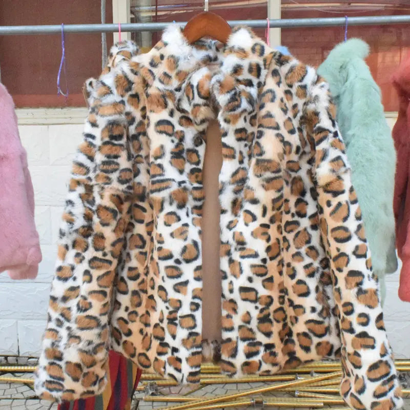 Fancy Rani Natural Rabbit Fur Coat Women Winter Jacket Real Leather And Fur Wome - View 20