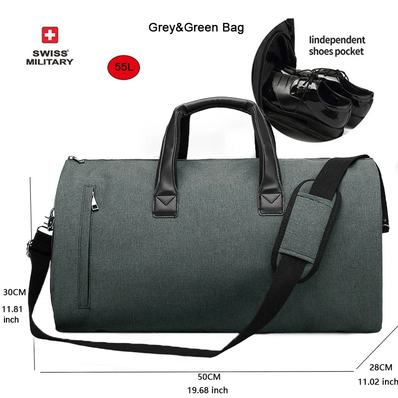 SWISS MILITARY New Men's Business Garment Bags Large Multifunctional