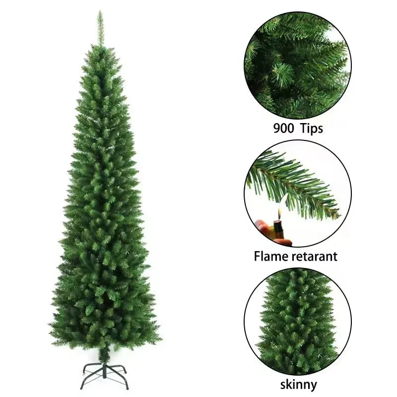 Artificial Christmas Tree for Home Decor & Christmas Ornaments Xmas Tr - Side View