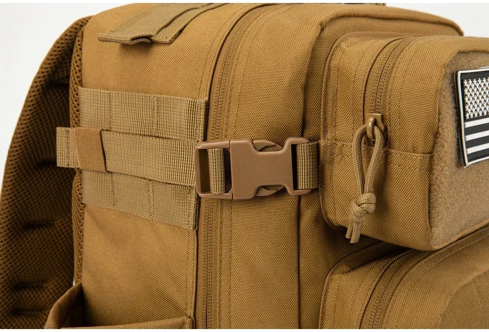 25L/45L Men's and Women's Tactical Backpacks , Outdoor Activities, Sma - Fabric Close-up