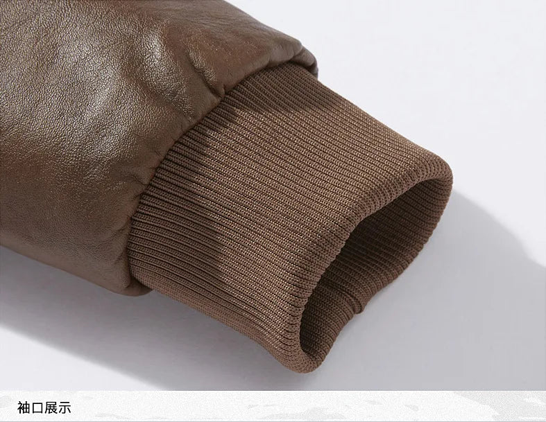 2025 Fur One Leather Coat Men Plus Velvet Autumn And Winter New Thicke - Packaging View