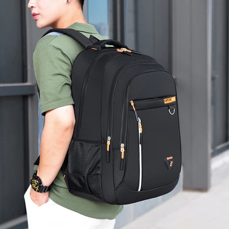 Minimalist Large Capacity Backpacks Men's Waterproof Oxford Commute School Backp - View 9