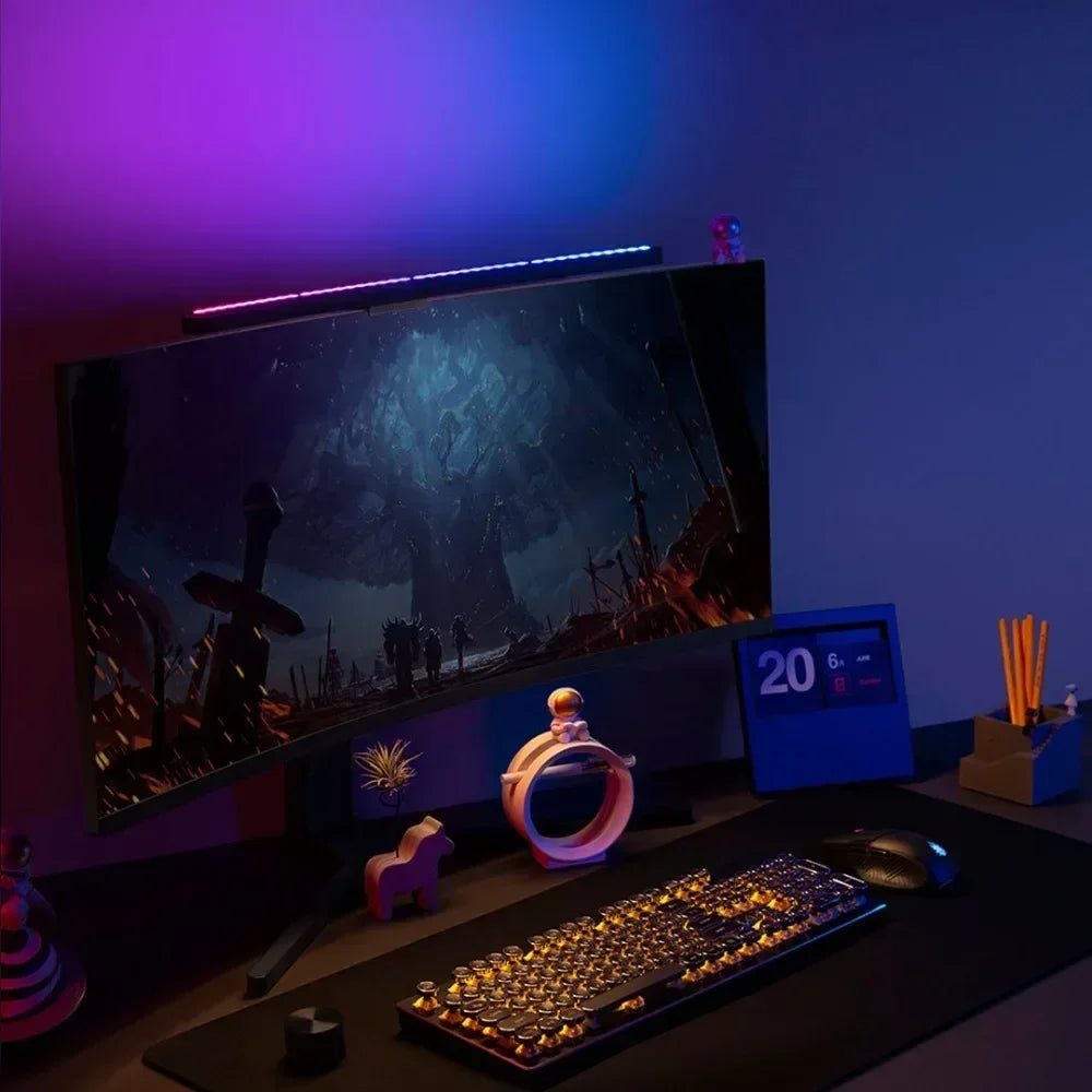LYMAX Curved Screen Bar Monitor Light With RGB Backlight Screen Hanging Lamp Sma - View 4