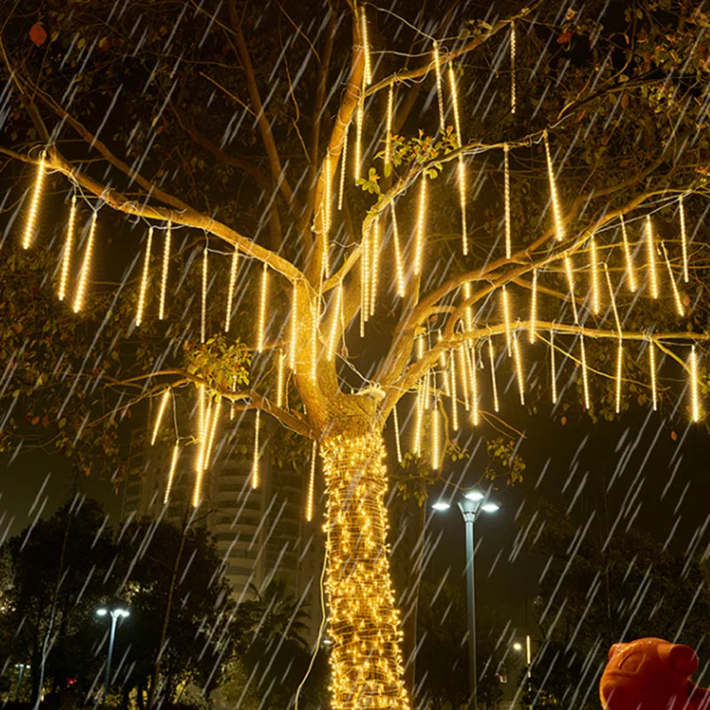 Christmas LED Meteor Garland Festoon Holiday Strip Light Outdoor Water - Material Detail