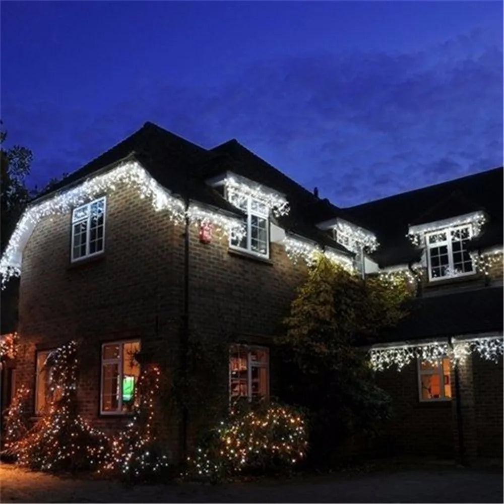Christmas Lights Waterfall Outdoor Decoration 5M Droop 0.4-0.6m Led Li - Feature Highlight