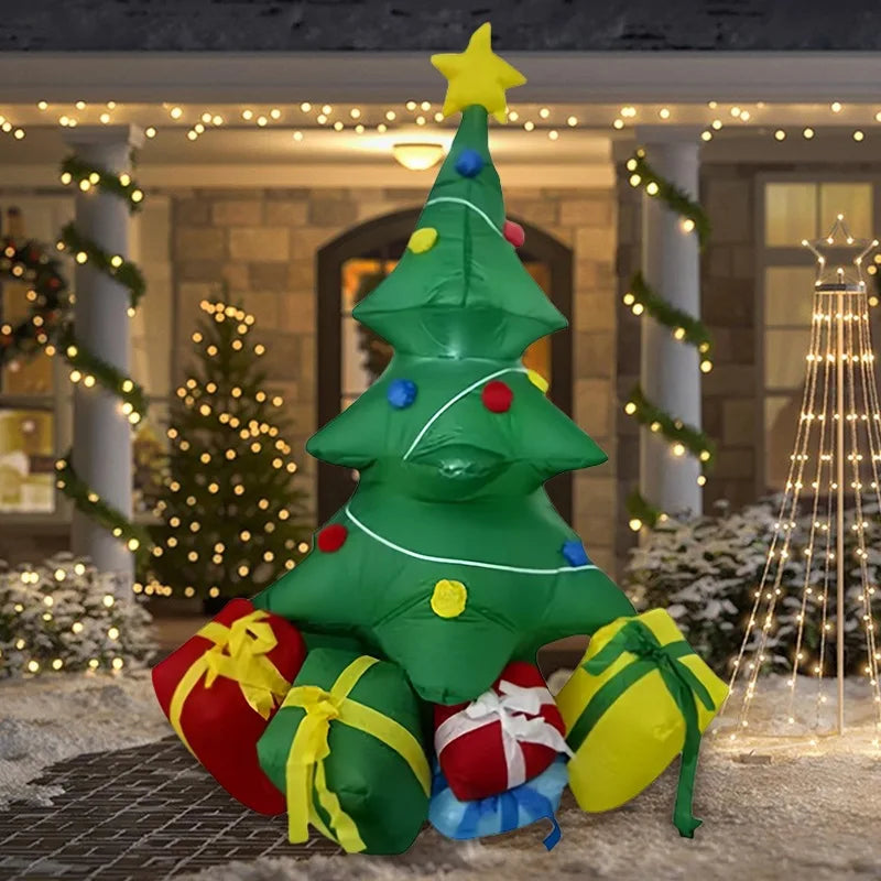 4 Inflatable Christmas Decorations Outdoor Garden Courtyard Decoration - Usage View