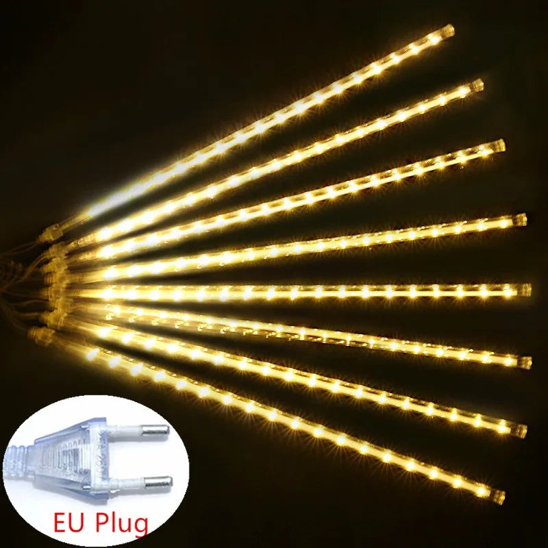Christmas LED Meteor Garland Festoon Holiday Strip Light Outdoor Water - Packaging View