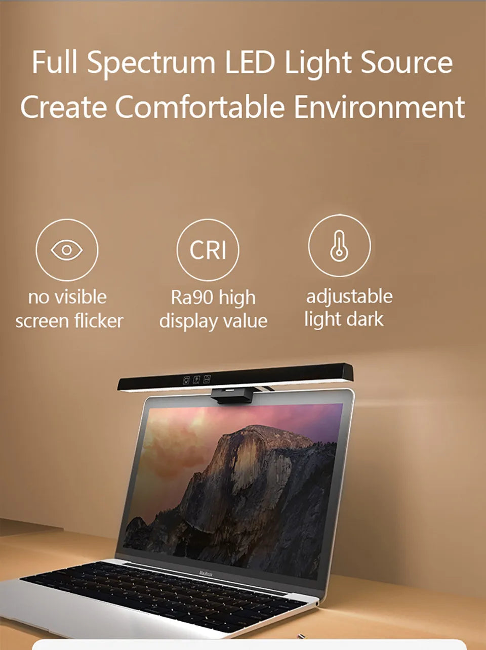 LED Screen Light Bar Monitor For Pc Screen Hanging USB Stepless Dimming RGB Curv - View 18