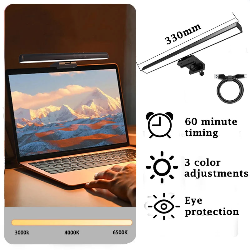 LED Screen Light Bar Monitor For Pc Screen Hanging USB Stepless Dimming RGB Curv - View 55