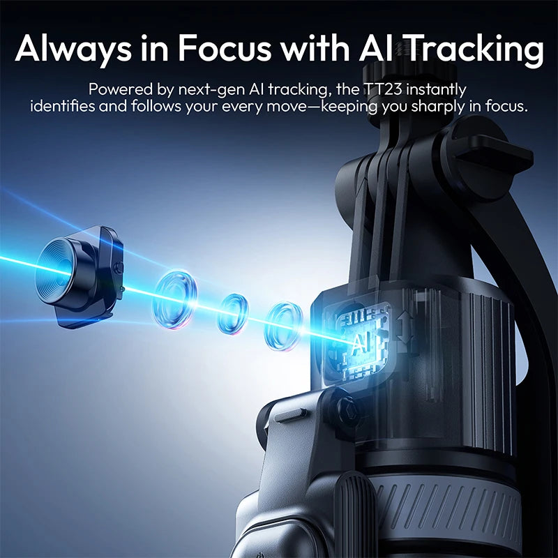 Ulanzi TT23 Auto-Tracking Selfie Stick Tripod for Travel Vlo...