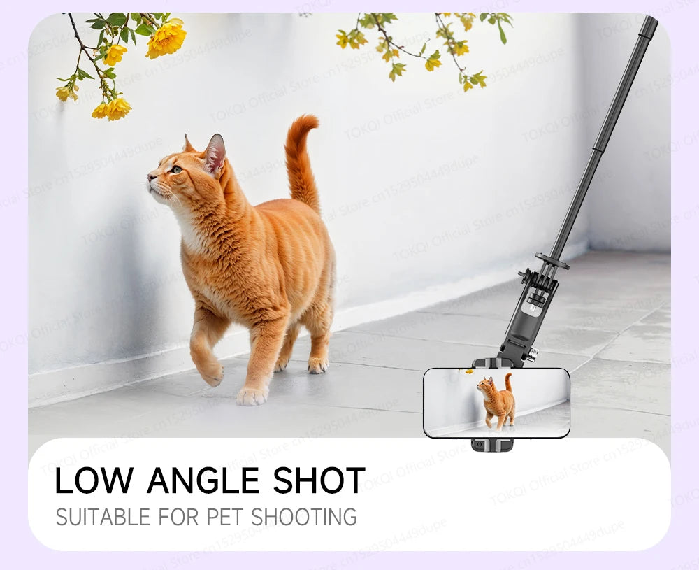 AI Tracking Deskpot Gimbal Tripod with Extendable Selfie Stick for Mob - Packaging View