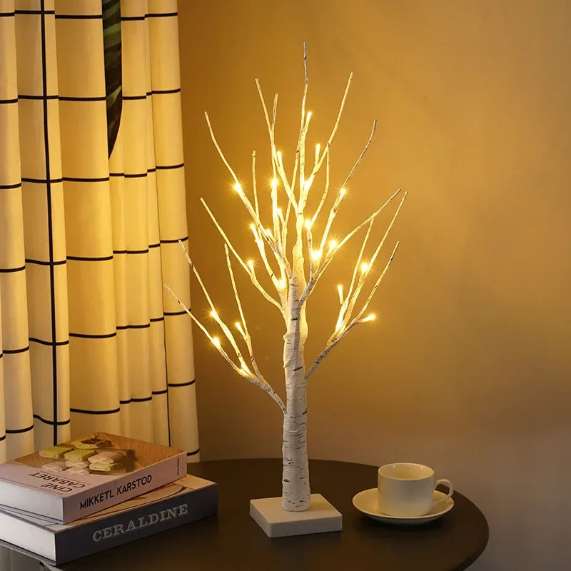Christmas LED Tree Lights Christmas Birch Tree Home Decoration Lights - Color Variant