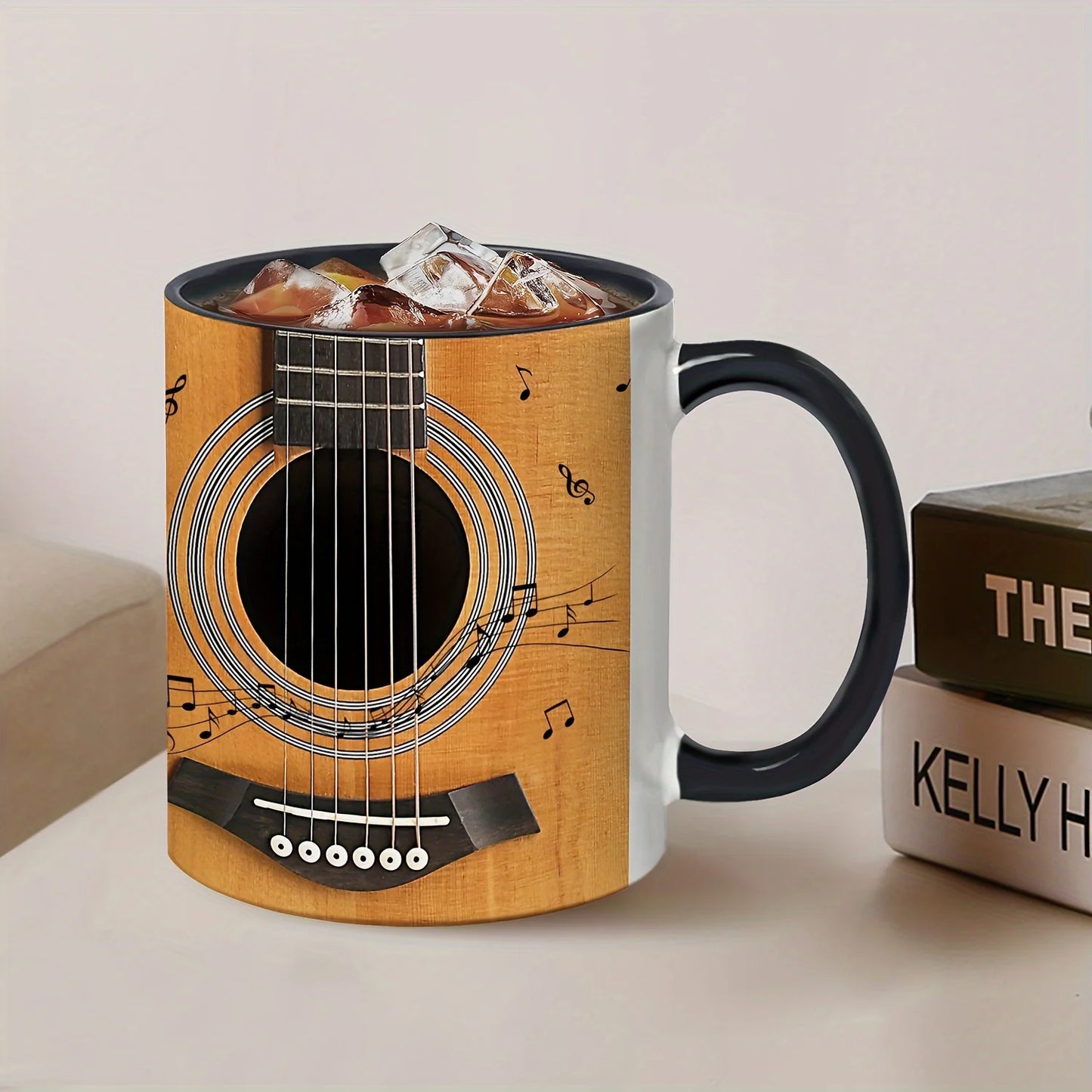 Guitar Lovers Ceramic Mug Musical Notes Novelty Cups Gift for Music Lovers Frien - View 7
