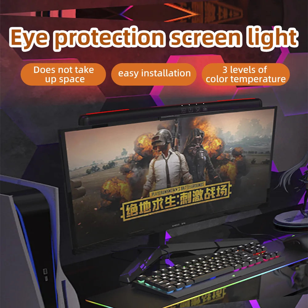 LED Screen Light Bar Monitor For Pc Screen Hanging USB Stepless Dimming RGB Curv - View 26