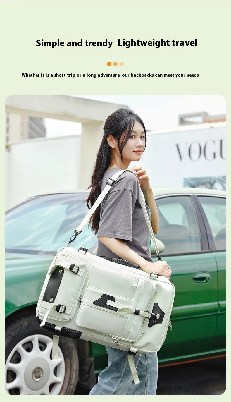 55L Large Capacity Travel Bag For Men 15.6 Inch Laptop Suitcase Backpa - Lifestyle View