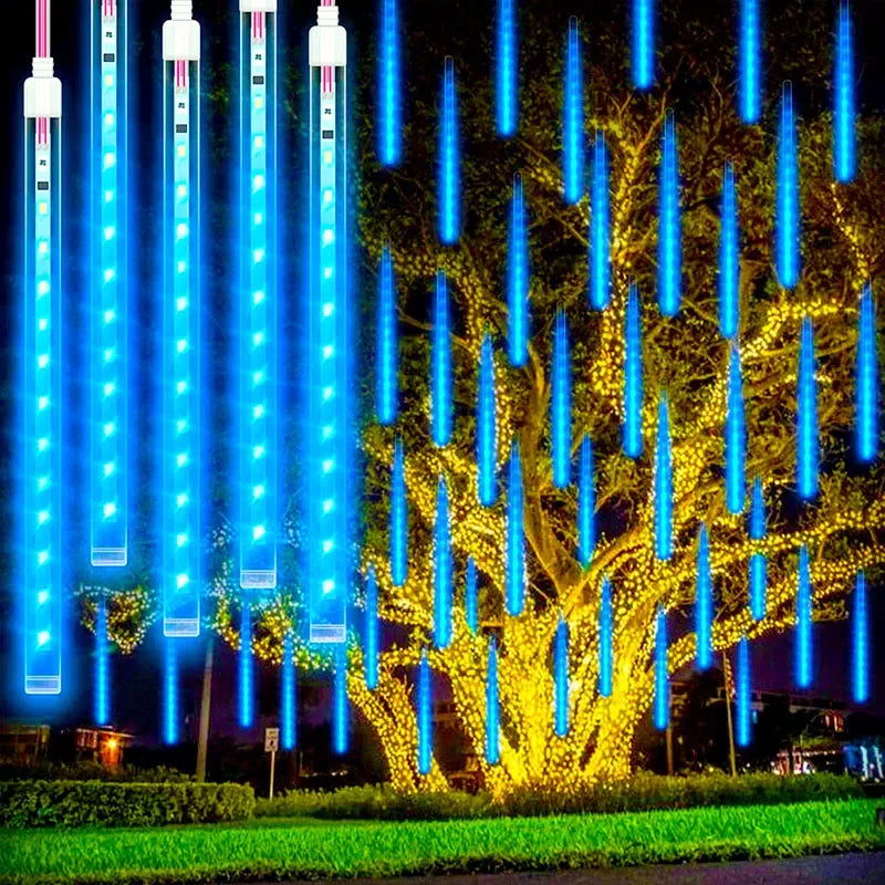 Christmas Lights Outdoor 8 Tubes Meteor Shower Lights LED Snow Falling - View 18