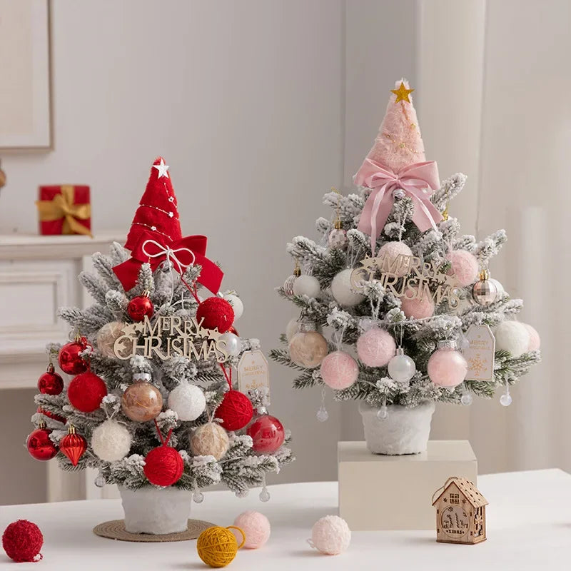 Christmas Tree DIY Set 35cm Xmas Tree with LED Lights Tabletop Ornamen - Interior View