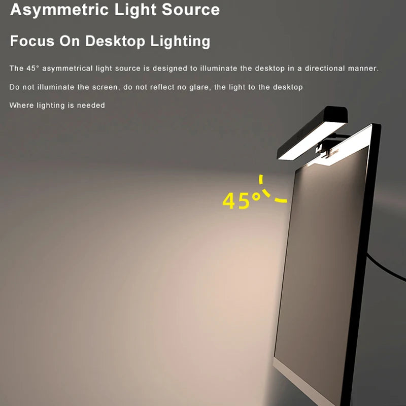 Curved Screen Hanging Light Bar RGB Desktop Background Atmosphere Lamp 3-Color E - View 6